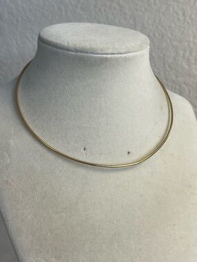 Vintage Solid 14k gold collar torque 15-16” 8.51 grams